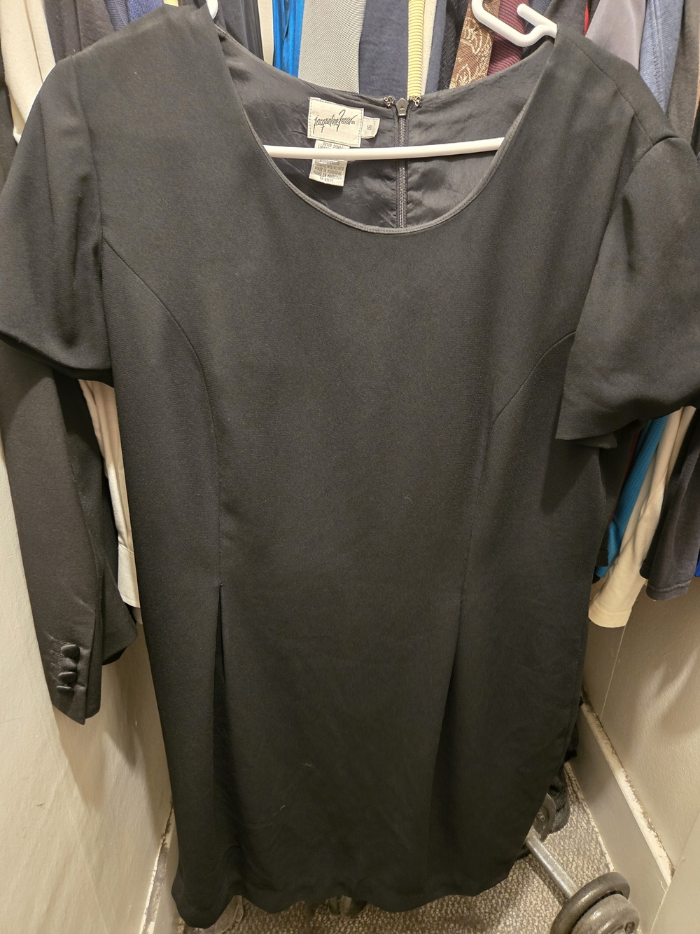 Black Classic Sheath Dress by Jacqueline Ferrar